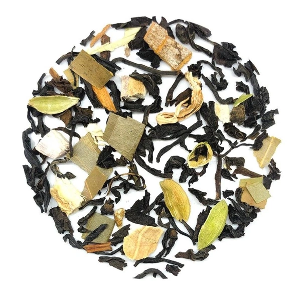 Thea Masala Chai - 100 GM, Prepare 180 ML Water, boil at 90°C, add Thea Tea 1 Teaspoon, brew for 2-3 minutes, serve hot. You can add honey if required, Black Tea Leaves, Bay Leaves, Cinnamon, Cloves, Ginger, Green Cardamom